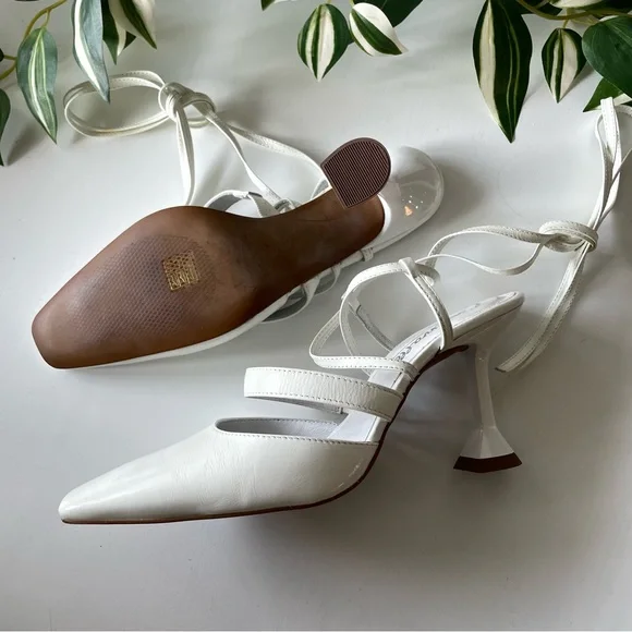 L'INRERVALLE White leather heels - Picture 2 of 3
